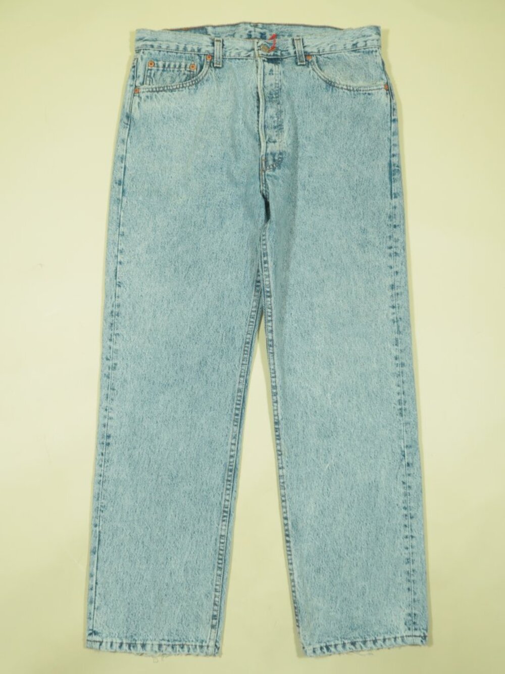 Vintage 80s Levis 501 Acid Wash Jeans Mens 36 (Fits 33) Blue Original Fit - Picture 2 of 12